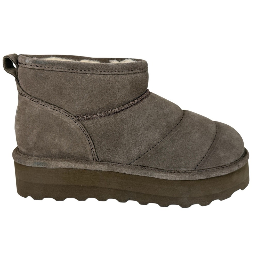 Bearpaw Women's Retro Platform Bootie Taupe Women's Size 7 No Box